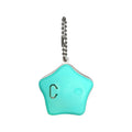 Blue and orange rechargeable silicone pendant light for dog and cat night-time safety.