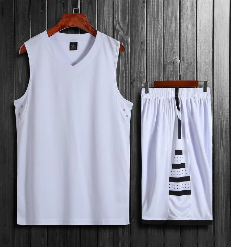 Student campus competition training breathable sports vest and pants set