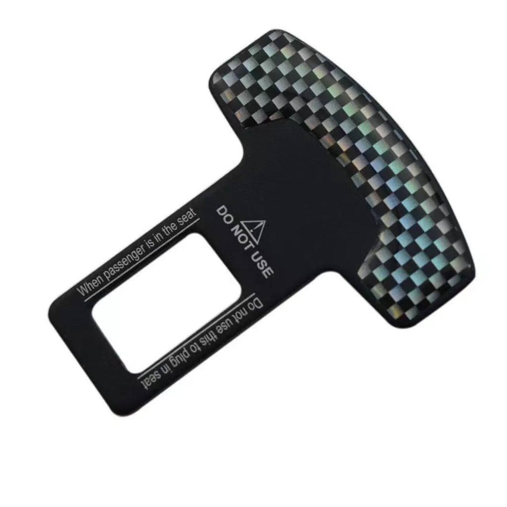 Aluminium alloy bottle opener key chain with 2.1cm lock tongue buckle in frosted carbon fibre finish
