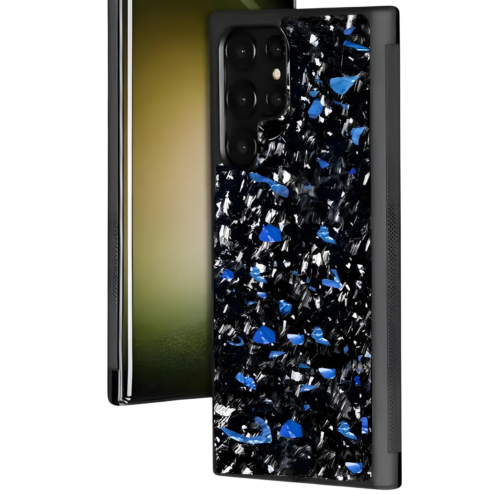 Samsung Galaxy S20/S21/S23 FE phone case with forged carbon fibre pattern in multiple colour options