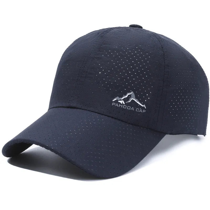 Adjustable baseball cap with dome crown in polyester fabric showing colour options