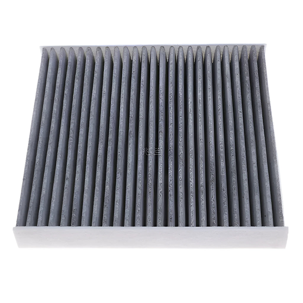 Grey Geely air conditioning filter element grid with 215x210x30mm dimensions for cabin air filtration