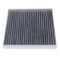 Grey Geely air conditioning filter element grid with 215x210x30mm dimensions for cabin air filtration