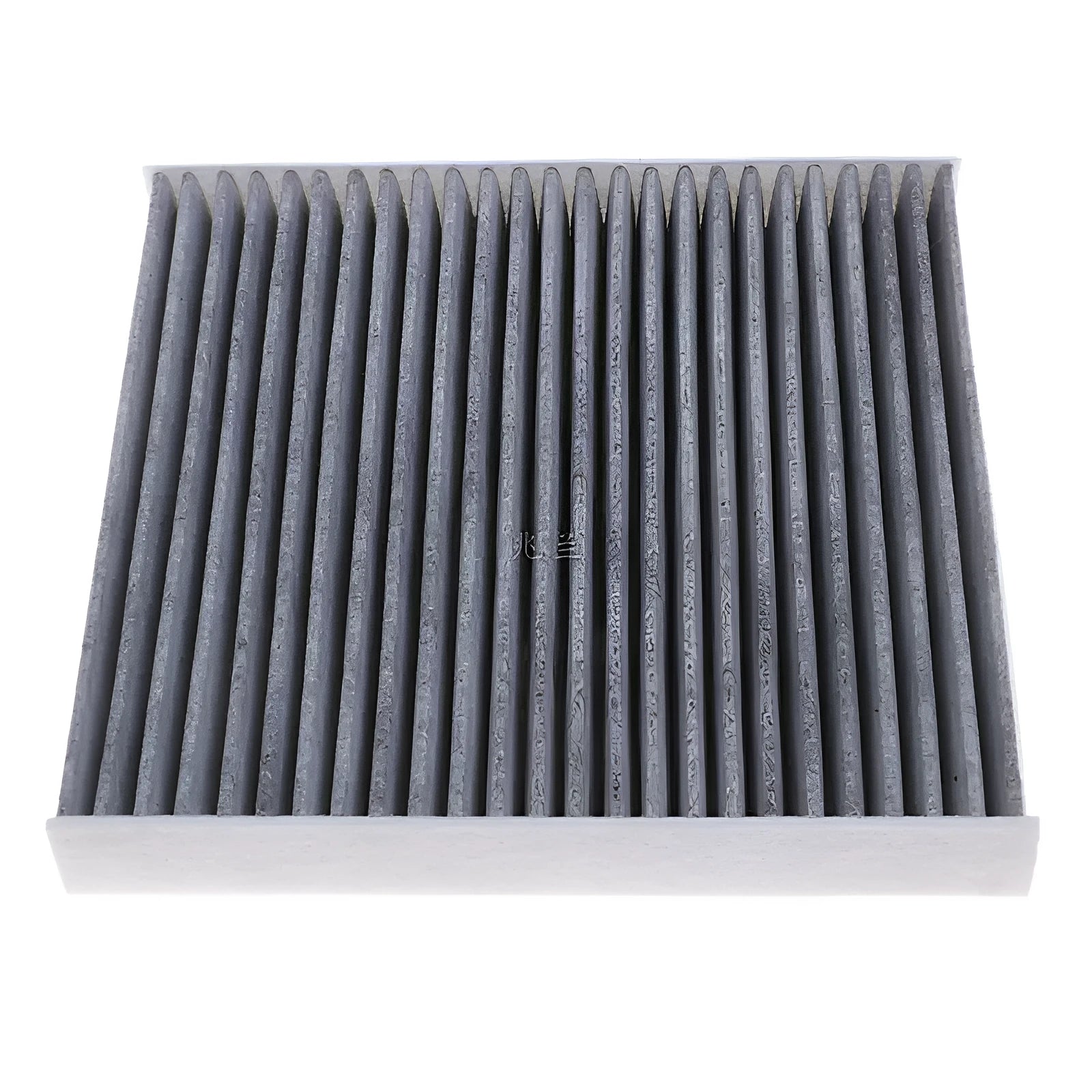 Grey Geely air conditioning filter element grid with 215x210x30mm dimensions for cabin air filtration