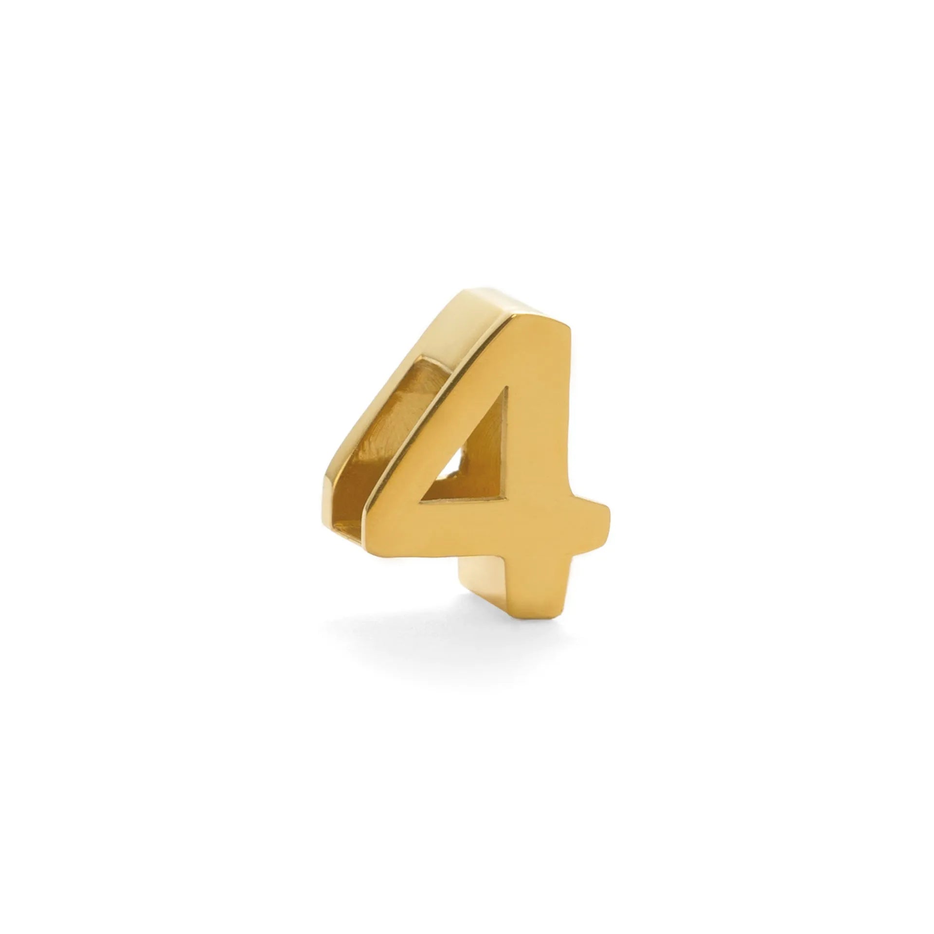 Gold titanium steel necklace with a letter A charm on a 40.5cm chain.
