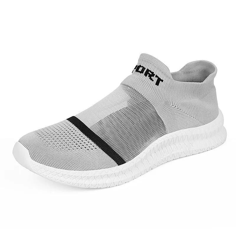 Flyknit casual sock shoes in multiple colours with lace-up front and MD sole
