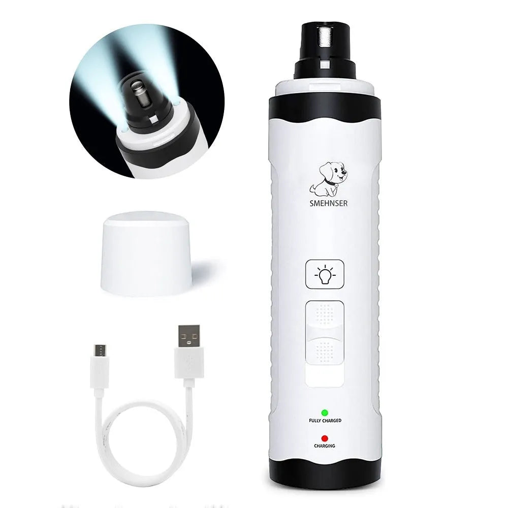Pet automatic nail grinder with LCD display and dust collection for dogs