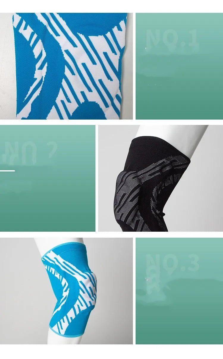 Nylon basketball knee pads in black or blue available sizes S M L XL