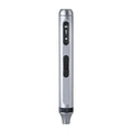 Aluminium alloy precision electric screwdriver showing compact design and charging port.