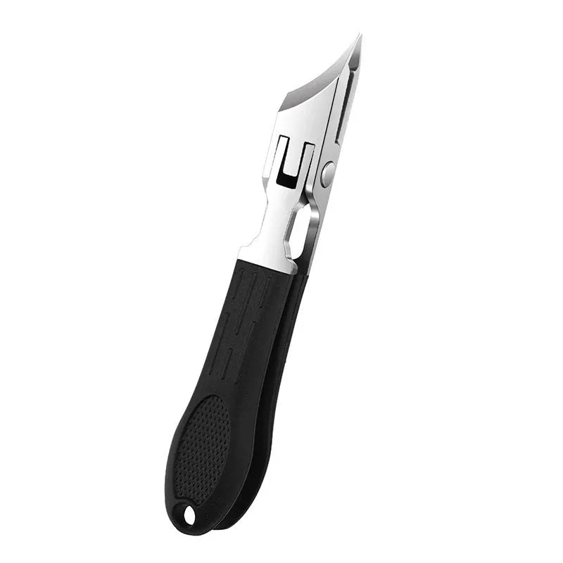Portable fingernail maintenance kit with plastic and stainless steel tools including pliers and tongs