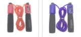 3 metre fitness skipping rope with foam handles in various colour options
