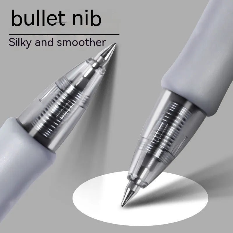 0.5mm gel pen in black, blue or red ink colours with plastic barrel