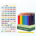 Boxed set of 72 coloured soft core art pencils with basswood barrels for drawing and exams.