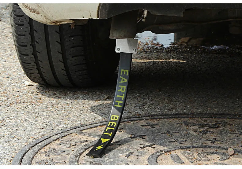 370mm black car electrostatic belt with copper wire core for saloon SUV van static prevention