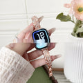 Twist design diamond accent zinc alloy Apple Watch strap in multiple colour options