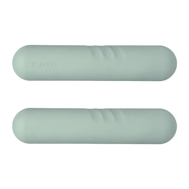 Silicone edging hand-drawn yoga dumbbell stick fitness equipment in various colours and weights