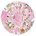 Pack of 50 cute Christmas waterproof stickers for cars, phones, laptops and guitars