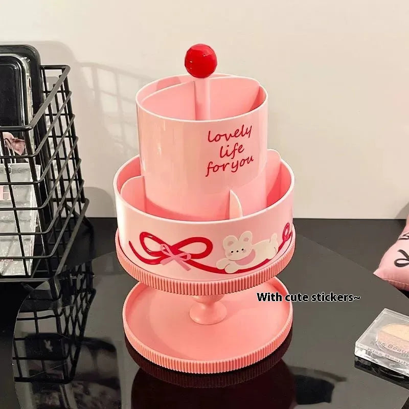 Rotating cosmetic brush storage barrel in Japanese minimalist design with 18 litre capacity