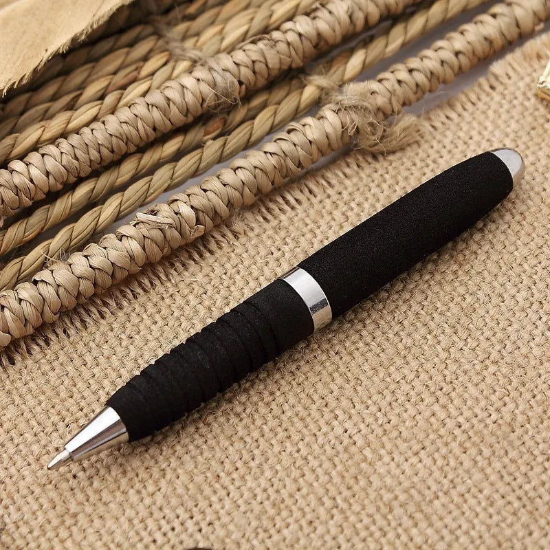 EVA metal cap mini ballpoint pen in silver with choice of seven refill colours.