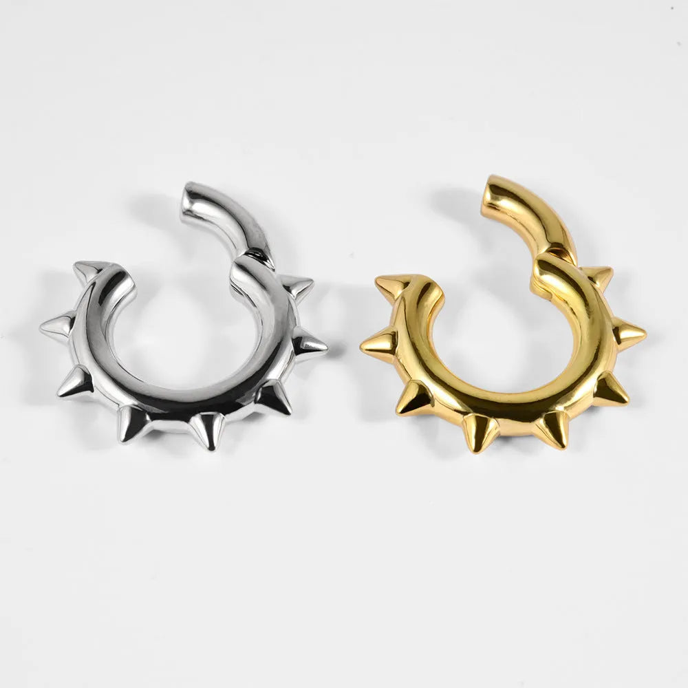 Copper geometric cone round magnet ear extender in one of eight colour styles.
