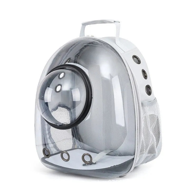 PC pet carrier bag with side opening in various solid colours including grey, pink, green, and blue