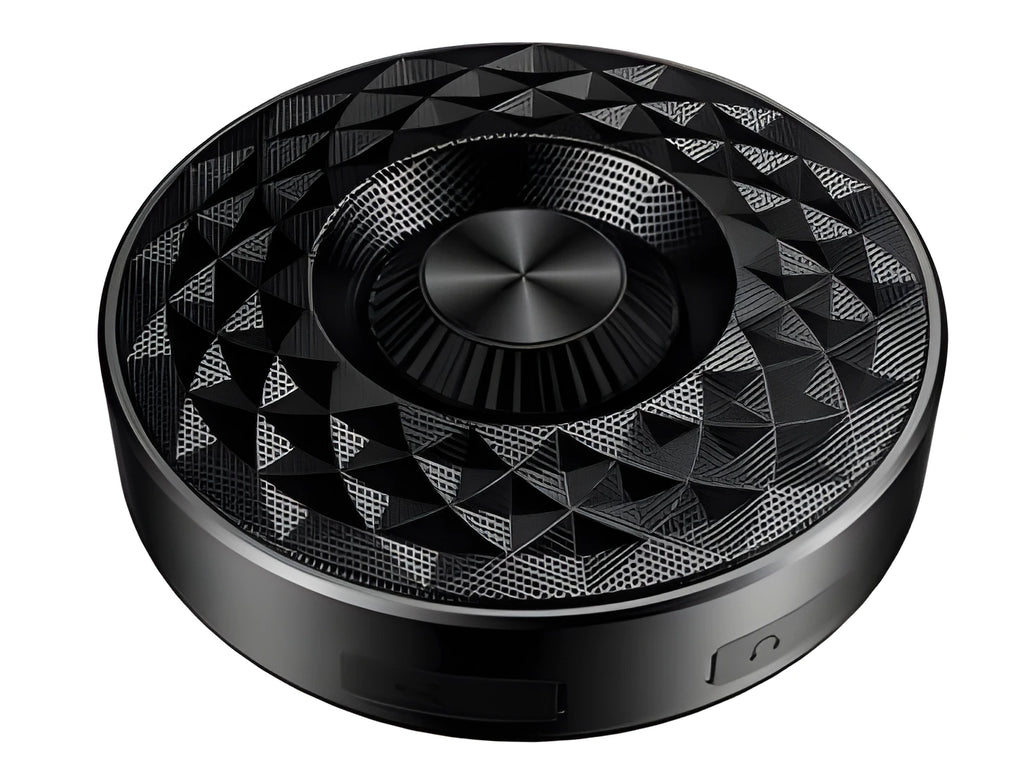 Portable Bluetooth sound box wireless speaker in black, orange, and silvery white colours