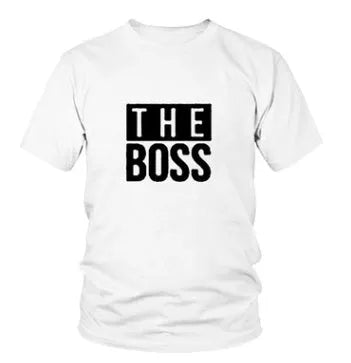 Men's loose fit round neck T-shirt with a printed graphic, short sleeves, on a white background.