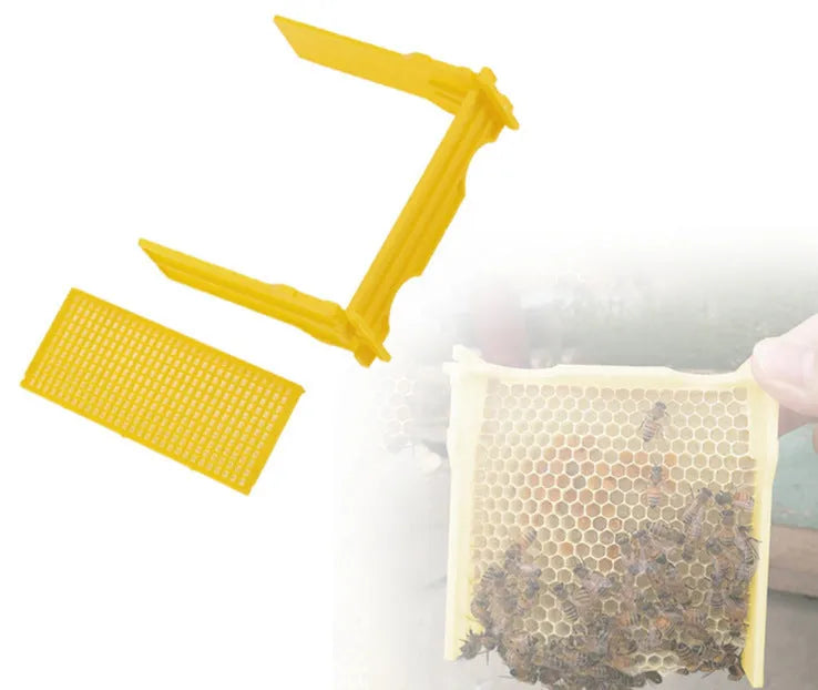 Three white EPS foam mini delivery boxes for bee breeding and queen introduction in beehives