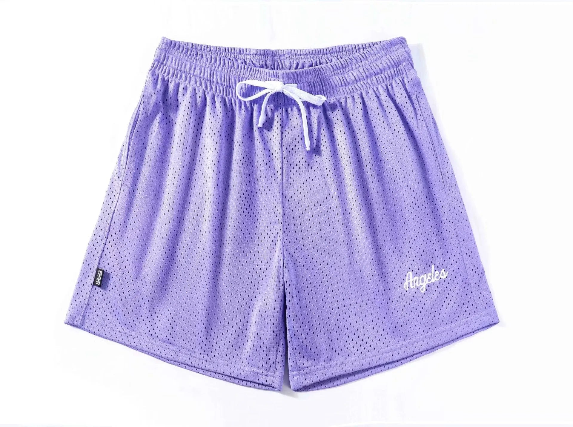 Men's double-layer mesh shorts in various colours showing sports leisure styling