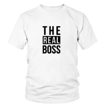 Men's loose fit round neck T-shirt with a printed graphic, short sleeves, on a white background.
