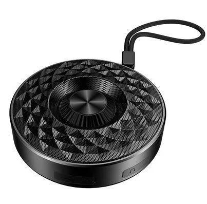 Portable Bluetooth sound box wireless speaker in black, orange, and silvery white colours