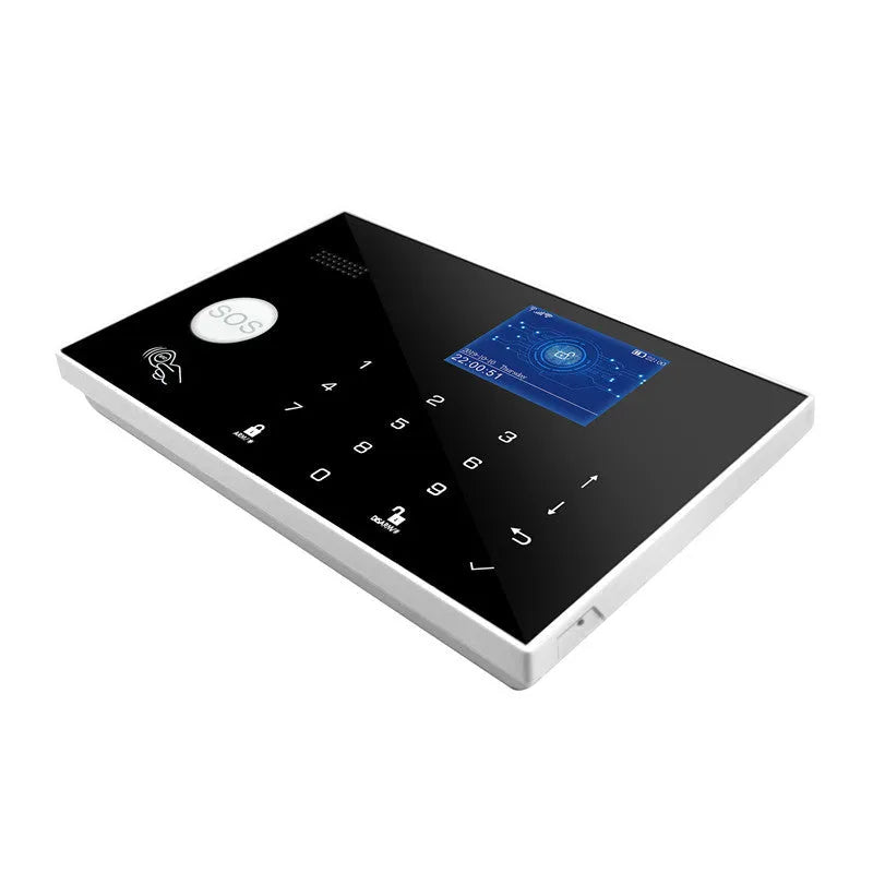 Intelligent WiFi GSM burglar alarm host unit with wireless touch button control, style ER G30.