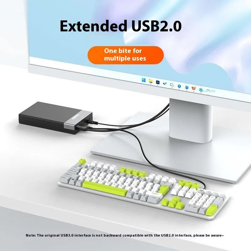 USB 3.0 external hard drive enclosure for 3.5 inch SATA hard drives with slide cover design