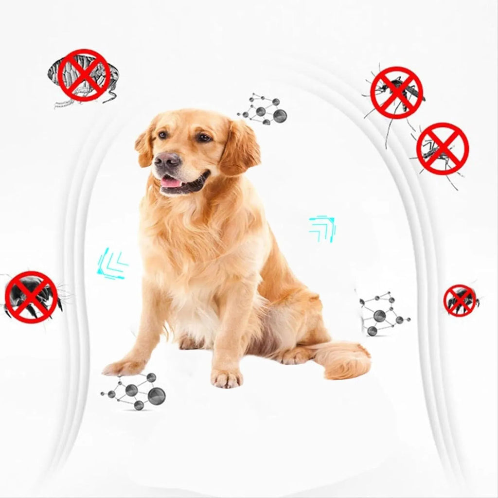 Double-sided plastic flea comb for pets with dense teeth measuring 8.5cm