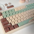 Craft Key CAP adaptive cross satellite shaft mechanical keyboard keycaps in matcha theme colour