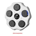 Wall-mounted boxing target with Bluetooth music recognition system and included gloves