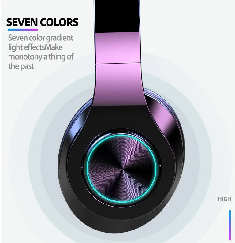 T6 wireless Bluetooth headset with over-ear design for calls and music