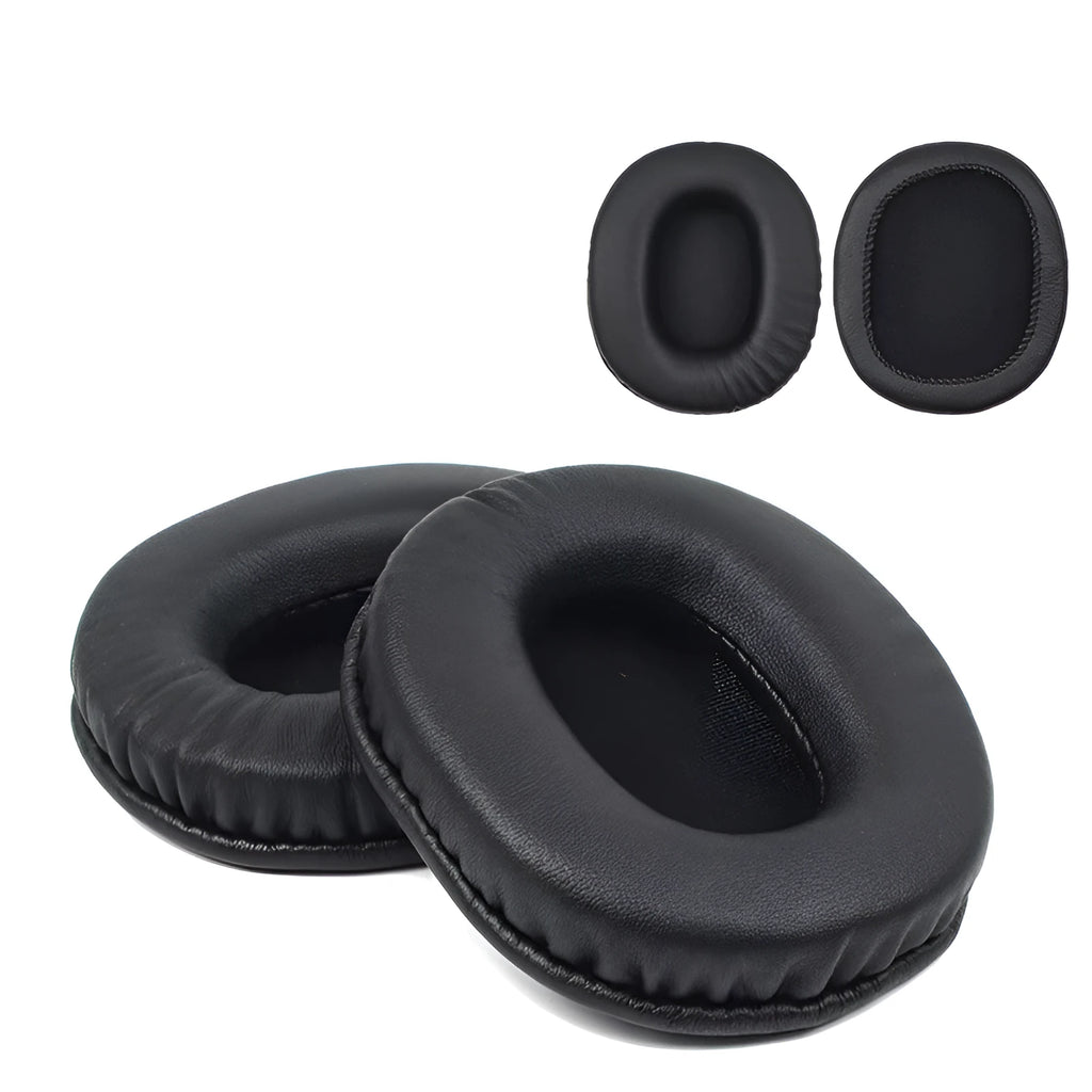 Black soft PU leather replacement earmuff covers for Sony MDR-1R headphones