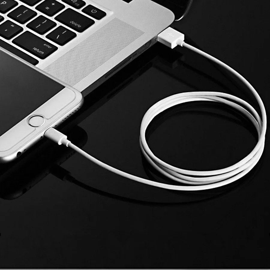 USB travel charger and cable compatible with iPhone 5 5S 6 6S X iPad models