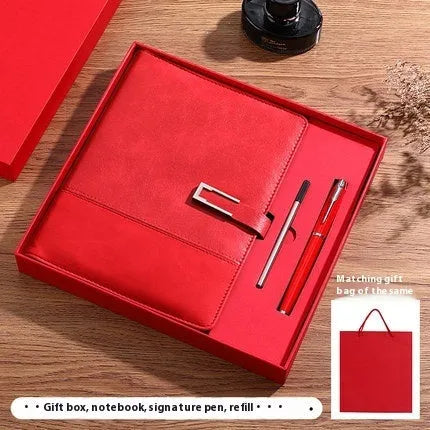 A5 soft leather notebook with PU cover and wood-free paper in choice of five colours