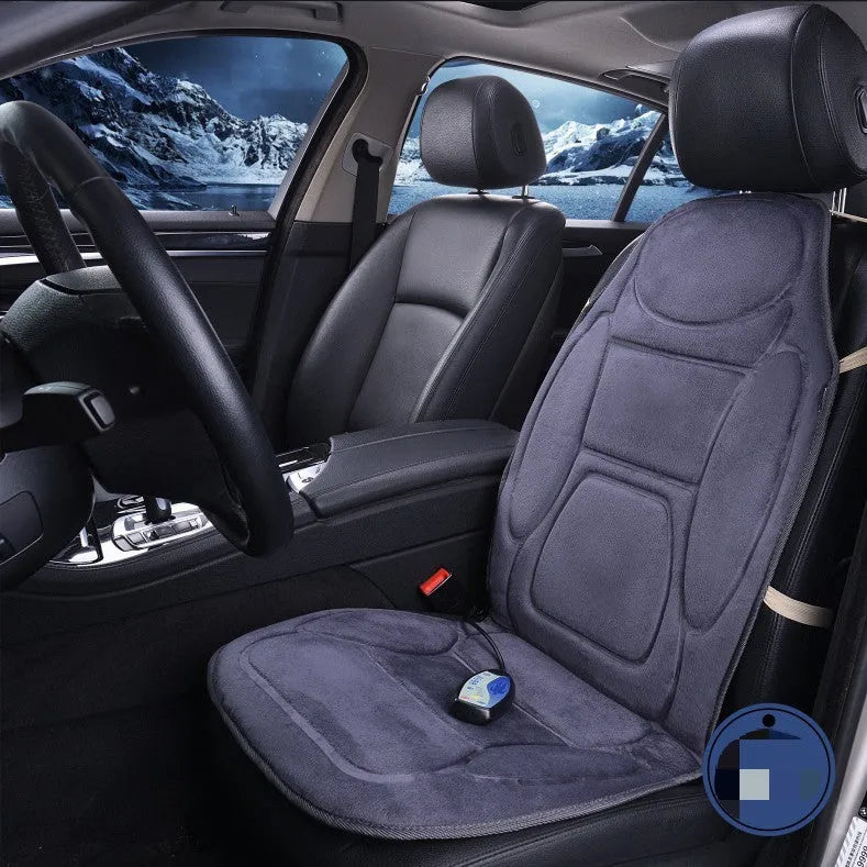 Cotton car massage cushion in black and deep grey for car seat office chair home use