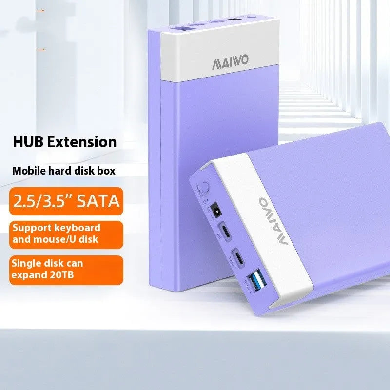 USB 3.0 external hard drive enclosure for 3.5 inch SATA hard drives with slide cover design