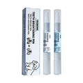 Pet teeth whitening pen set with two 3ml pens and dental brushes for dog and cat dental care