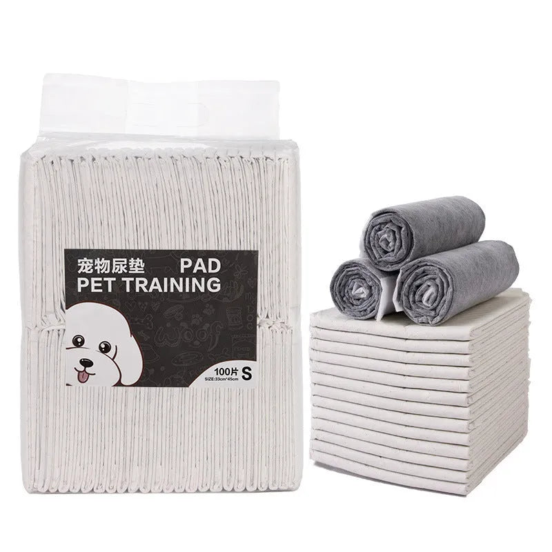 Bamboo charcoal pet urinal pad S size 33x45cm thick deodorant dog cat training pad with waterproof backing