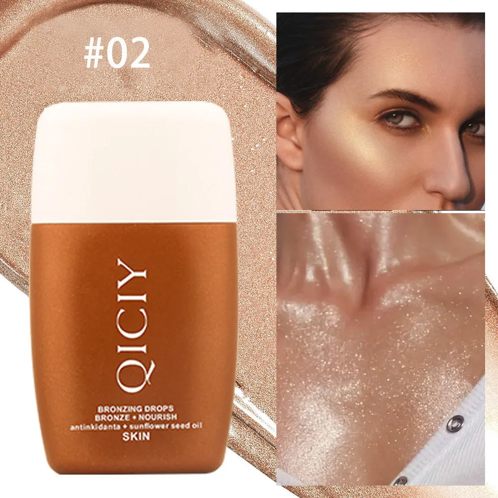 30ml contouring liquid bottle for face and body brightening with four shade options