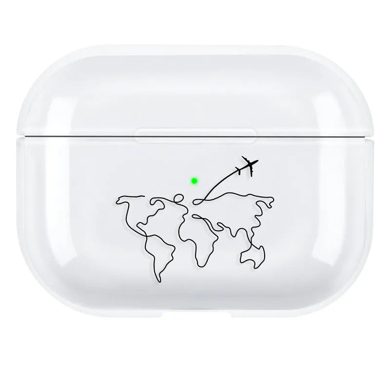 PC hard protective shell case for Apple AirPods Pro 3 earphones in a solid colour