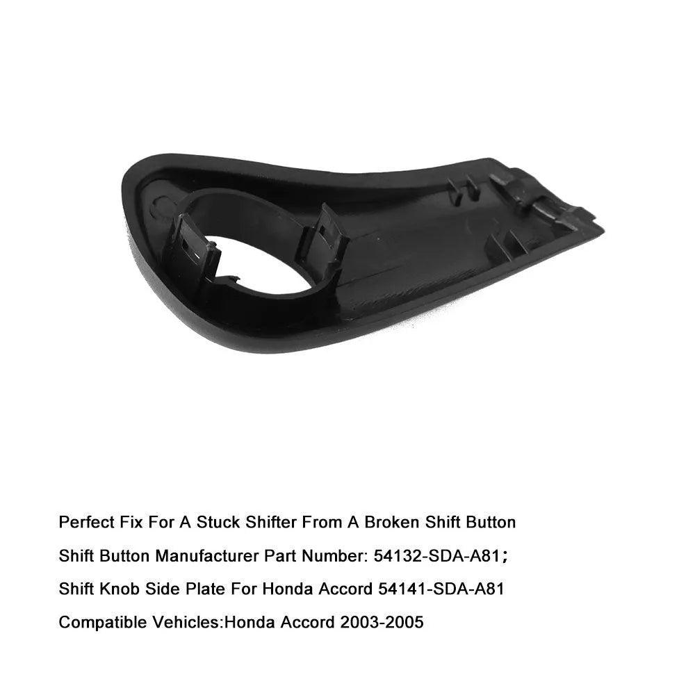 SK206 black ABS plastic shift button handle for Honda Accord 2003-2005 with spring and side plate
