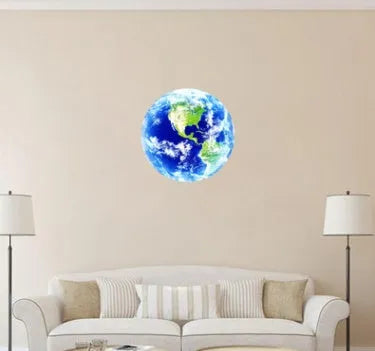 Glow in dark 3D Earth planet wall sticker with luminous effect, available in 10cm 20cm 30cm diameter sizes