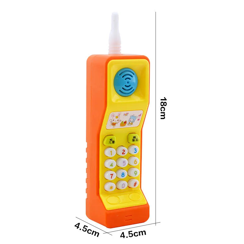 Children's educational toys with sound, light and music features including cartoon animal designs