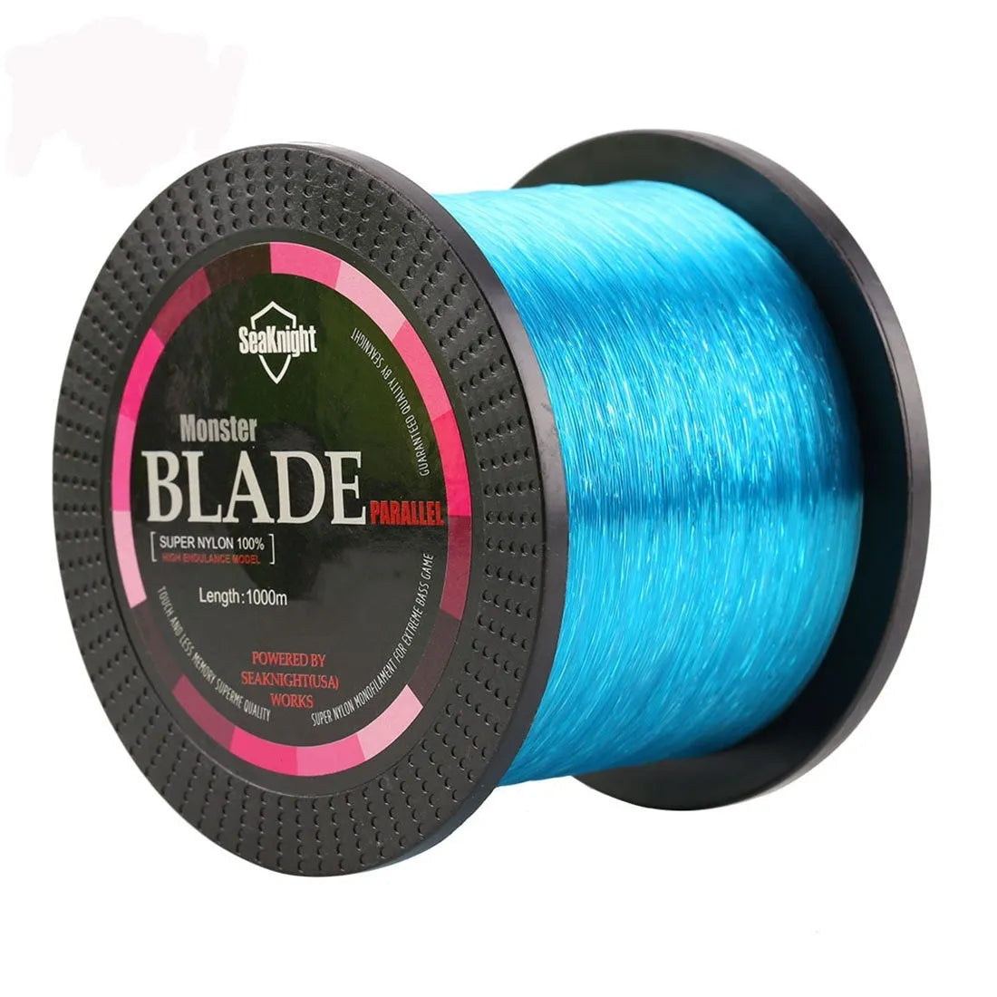 Seaknight 1000 metre spool of nylon fishing line in available colours and diameters.
